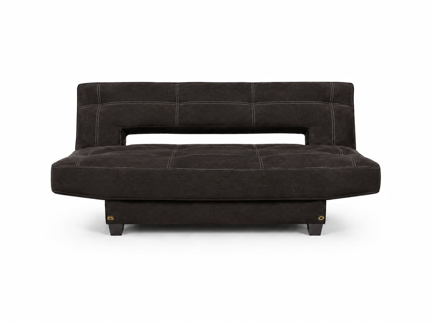 Sofa Cama Orrego convertible suede color café quemado