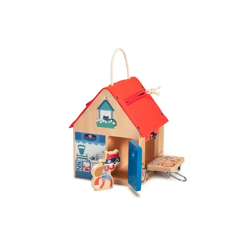Juguete educativo Lilliputiens casa de aprendizaje de cierres