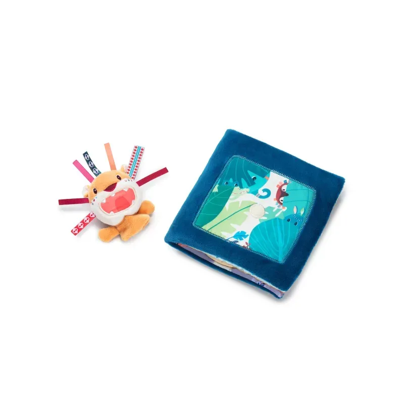 Juguete educativo Lilliputiens libro de aprendizaje Jack el león ruge