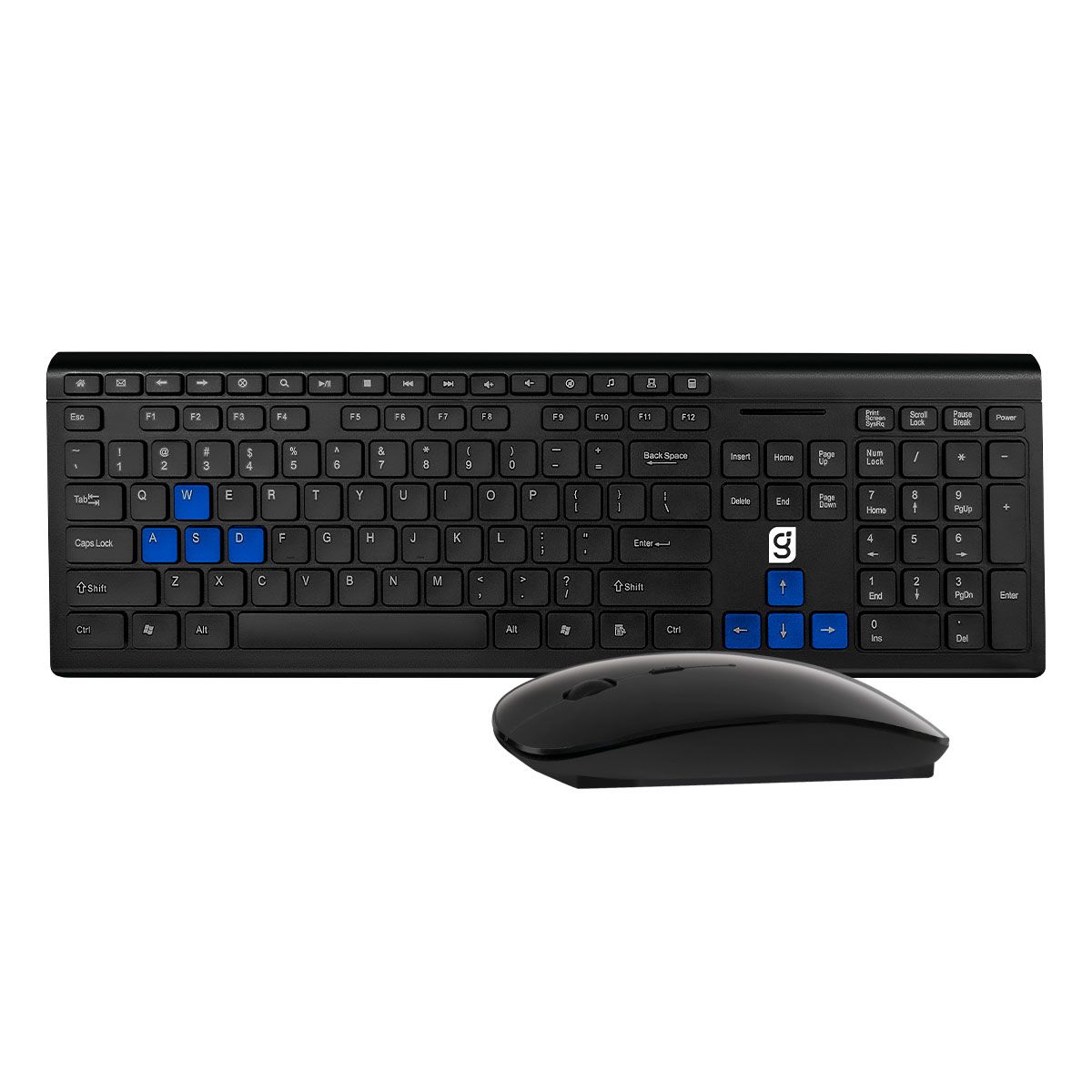 Kit Multimedia Inalambrico Green Leaf Teclado 107 Teclas 10 Teclas De Acceso Rapido Y Mous…