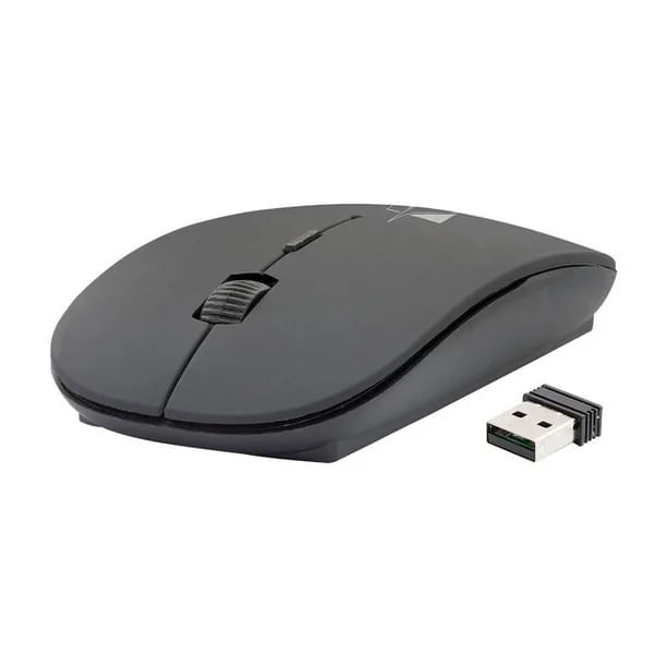 Mouse Optico Inalambrico Green Leaf T-Apple 3D Y Scroll Negro