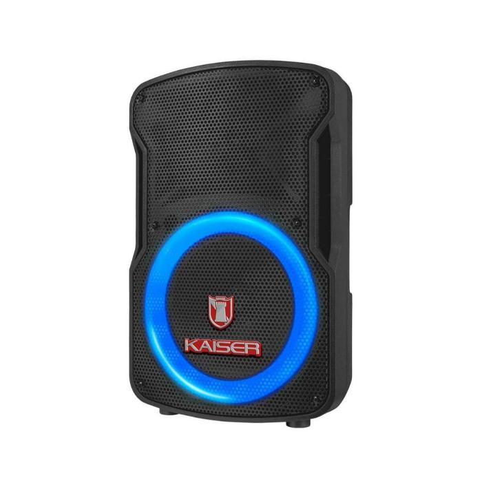 Bocina 8 Kaiser Circle Light Ksr link Recar, Bt, Fm, Usb, Micro Sd, Rec, 1 Mic Alambrico,…