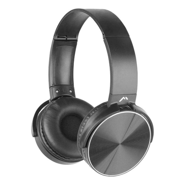 Audifono Mitzu de Diadema Metalica, Bt, Manos Libres, Recargable 3.5, Negro