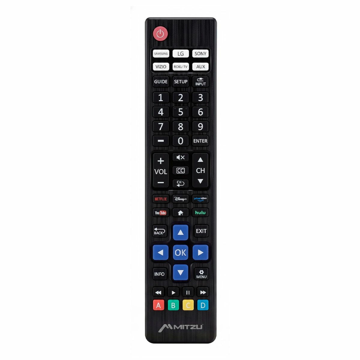 Control Remoto Universal Mitzu Para Pantallas Smart Samsung, Sony, Lg, Vizio, Roku Tv, Bot…