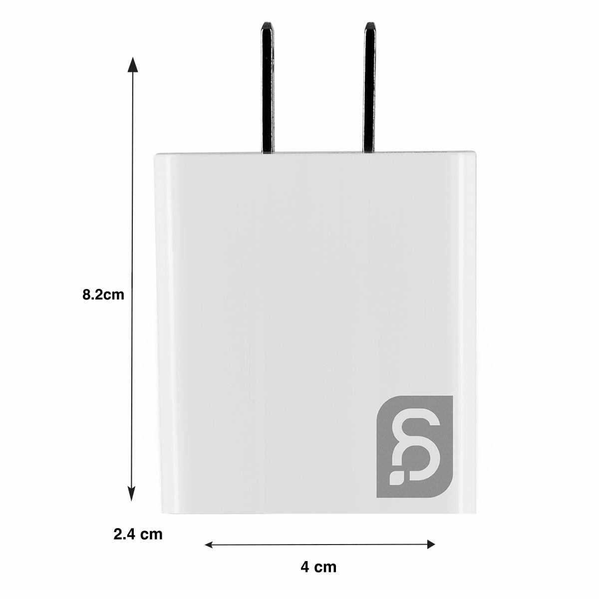 Cargador Pto Usb Green Leaf 3.1.A 18W Carga Rapida Qc3 Blanco