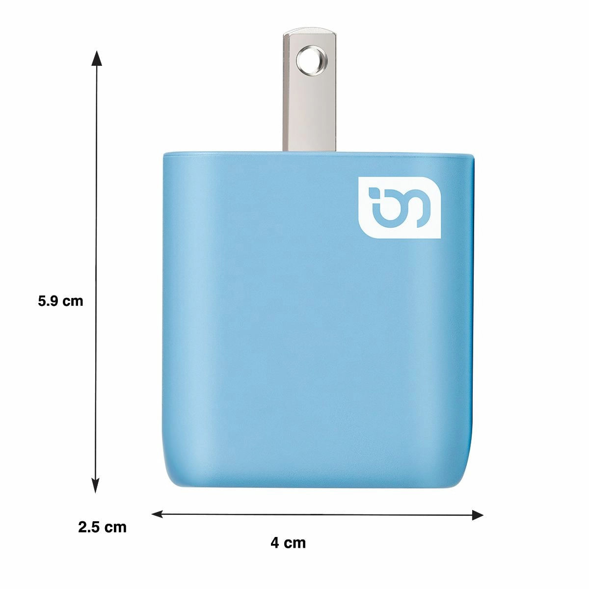 Cargador Green Leaf 1 Pto Usb 1 Puerto Tipo C 3A 30W Carga Rapida Qc3 Azul