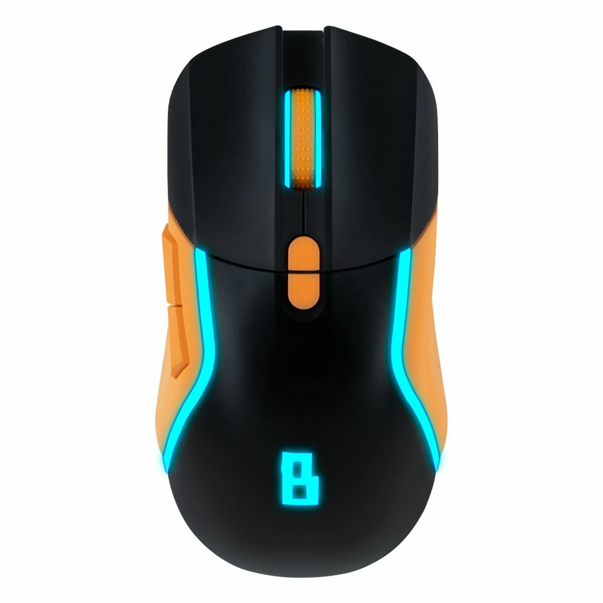 Mouse Mitzu Optico Inalambrico Recargable 7D, Luz Led 7 Colores, 800-3200 Dpis, Negro Con…