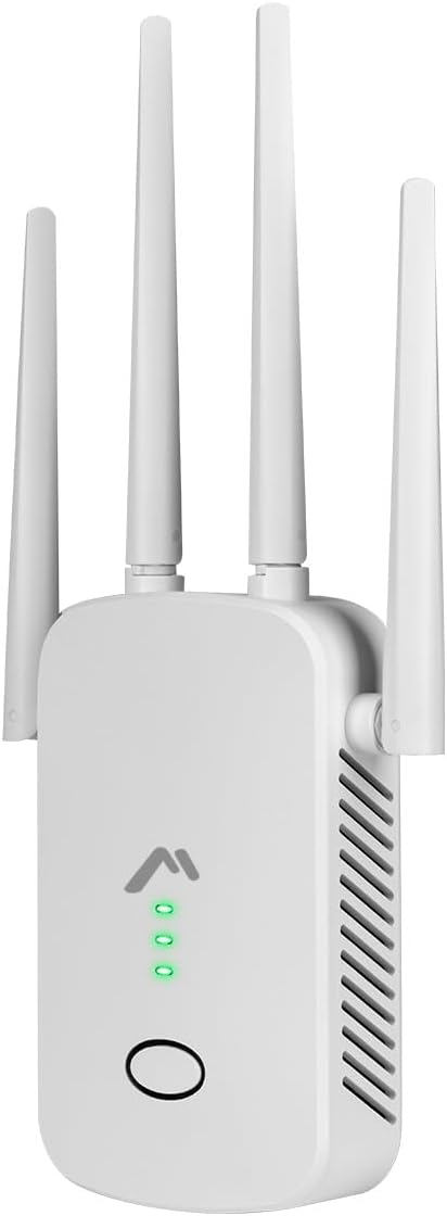 Repetidor De Señal Doble Banda Green Leaf 4 Antenas 1200 Mbps
