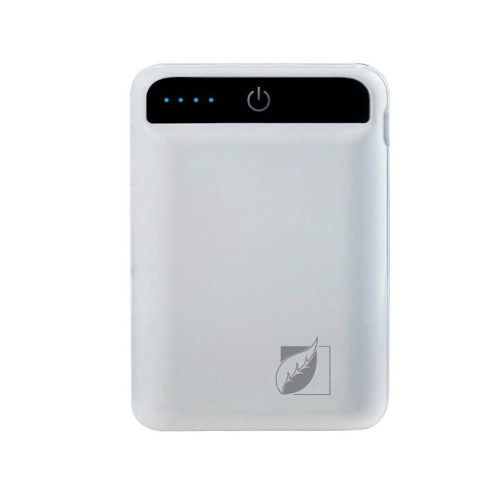 Power Bank Green Leaf 6000 Mah 2.1A, Usb, incluye Cable Tipo C Lightning Y Micro Usb, Lamp…