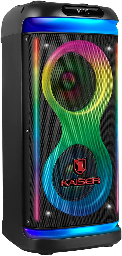 Bocina Kaiser, One Body 2X6.5" Gran Infinity Curvo Ksr-Link, Recar, Bt, Fm, Usb, Micro Sd,…