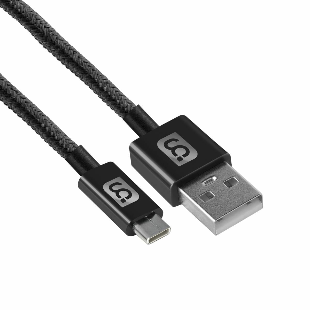 Cable Green Leaf USB a tipo C carga rápida 3 A, 1,8 M de largo, negro