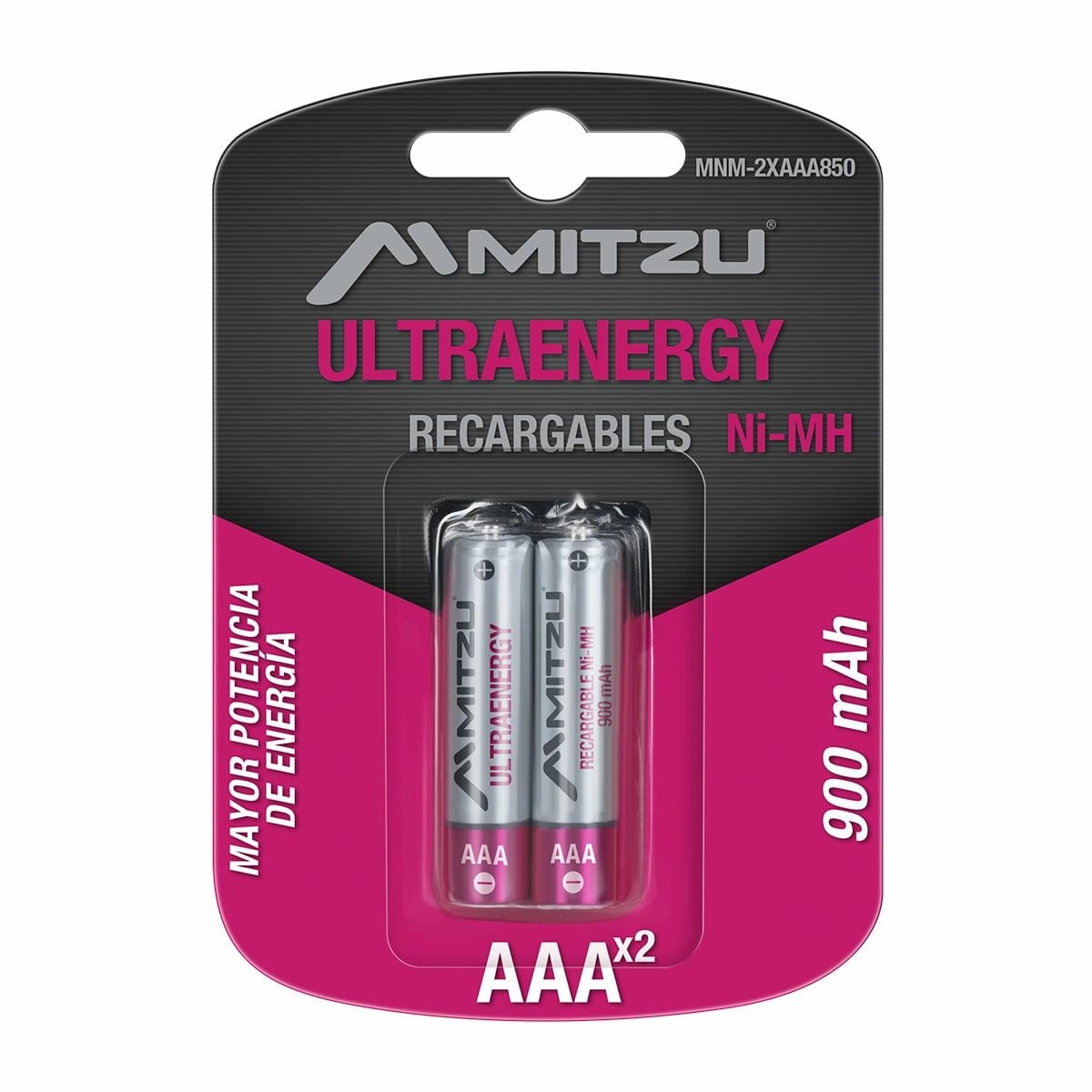 Pila Recargable Mitzu Aaa 850 Mah Ni-Mh4 Pz-Bl