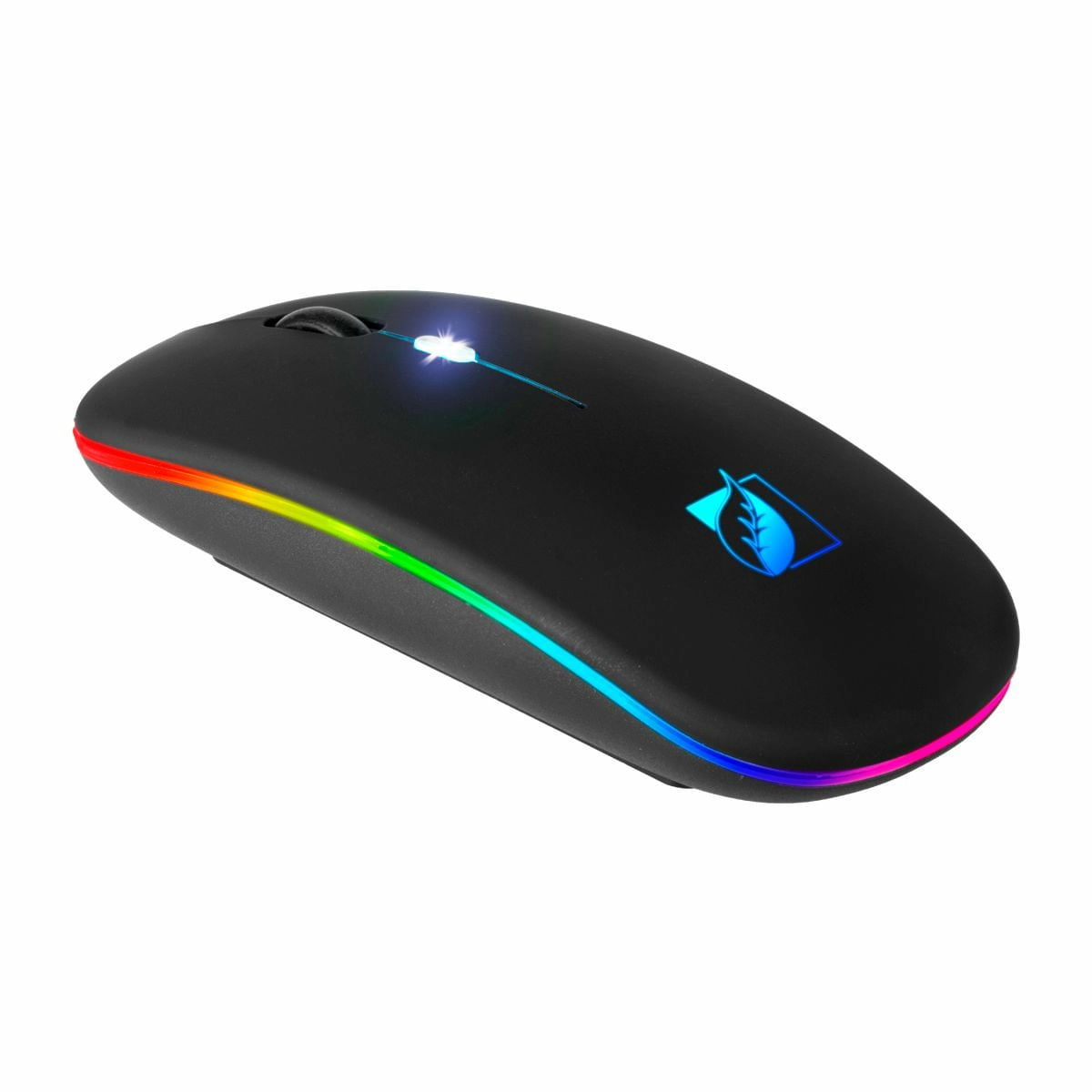 Mouse Mitzu Óptico Inalámbrico Recargable Y Conexión Bt, Luz Led, 3D Y Scroll, 1600 Dpis,…
