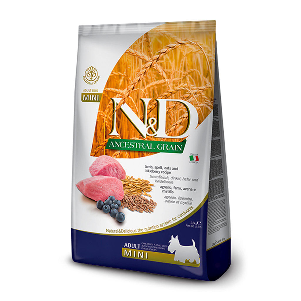 Concentrado para perro adulto N&D ancestral cordero adulto mini - 5.5lb