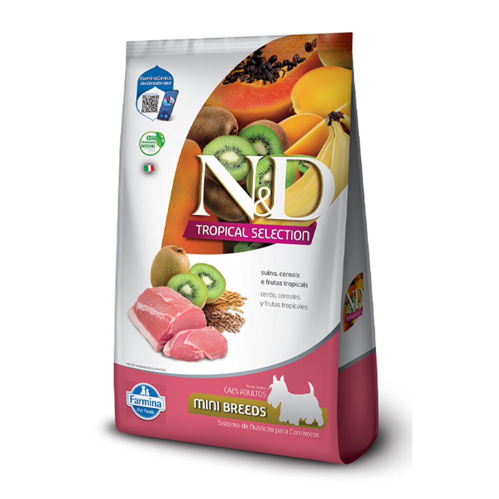 Concentrado para perro adulto N&D tropical canine adult suíno mini - 5.5lb