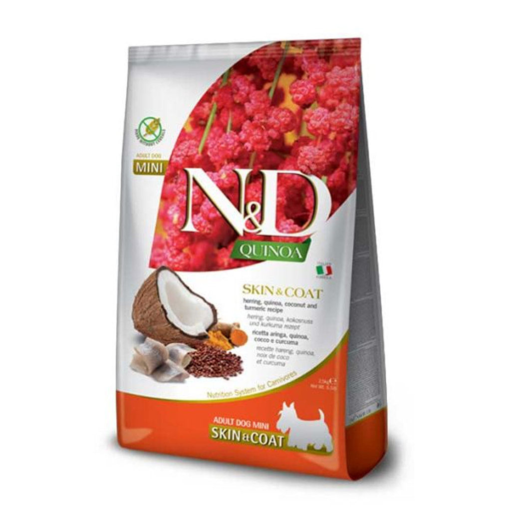 Concentrado para perro adulto N&D quinoa adulto mini piel y pelo pescado - 5.5lb