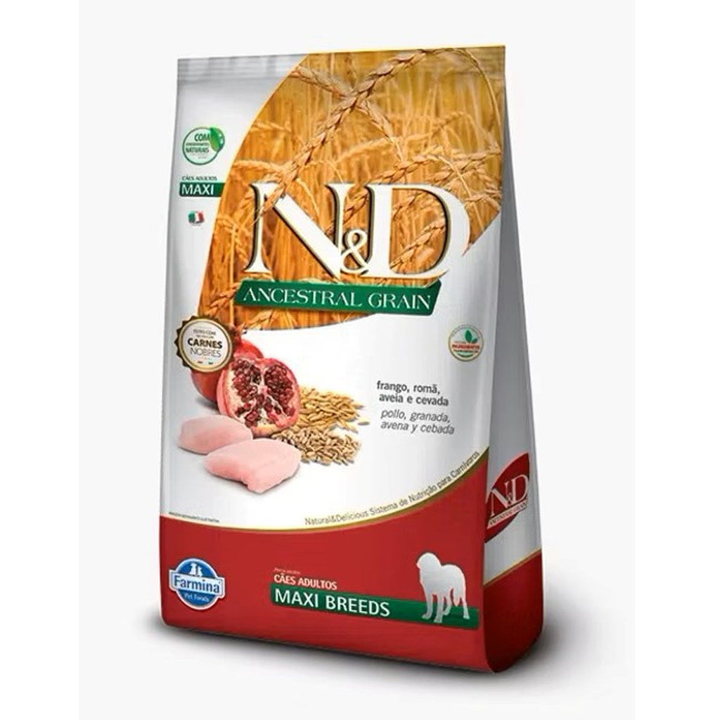 Concentrado para perro adulto N&D ancestral frango adulto maxi - 22.2lb