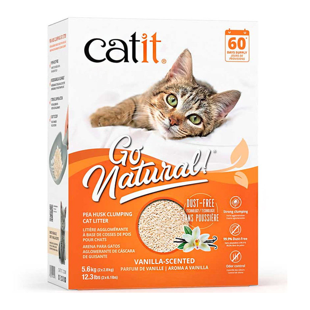 Arena para gato catit go natural vainilla - caja 12.3lb