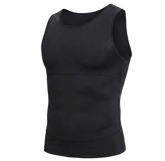 Camiseta moldeadora de compresión para Hombre faja reductora de abdomen y soporte de postu…