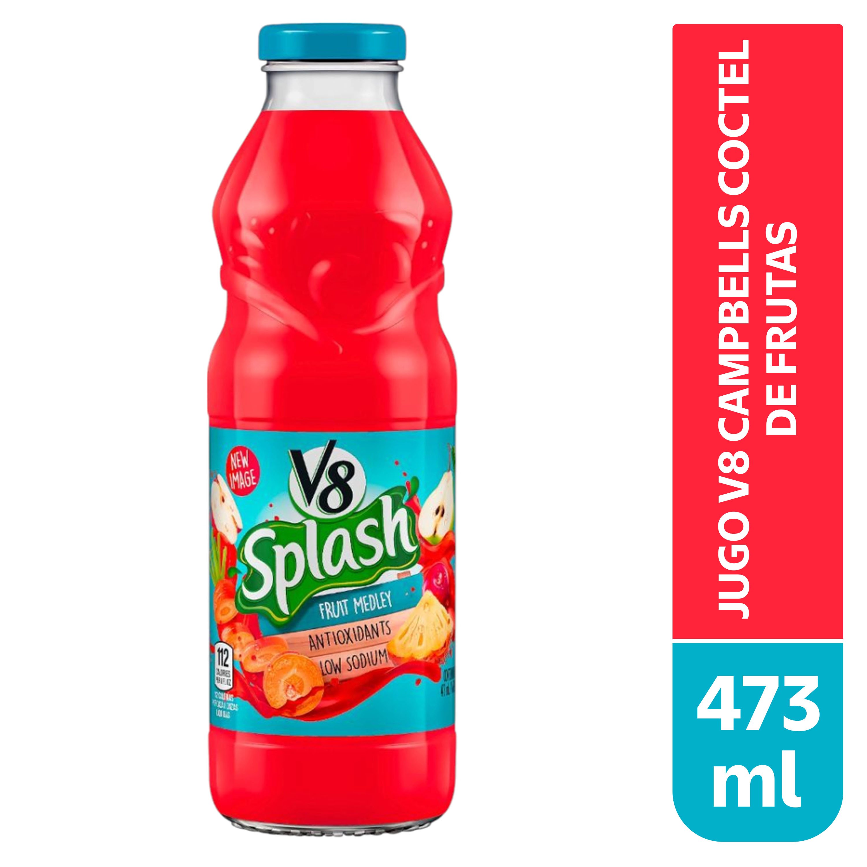 Jugo V8 Splash, Fruit Medley - 473 ml