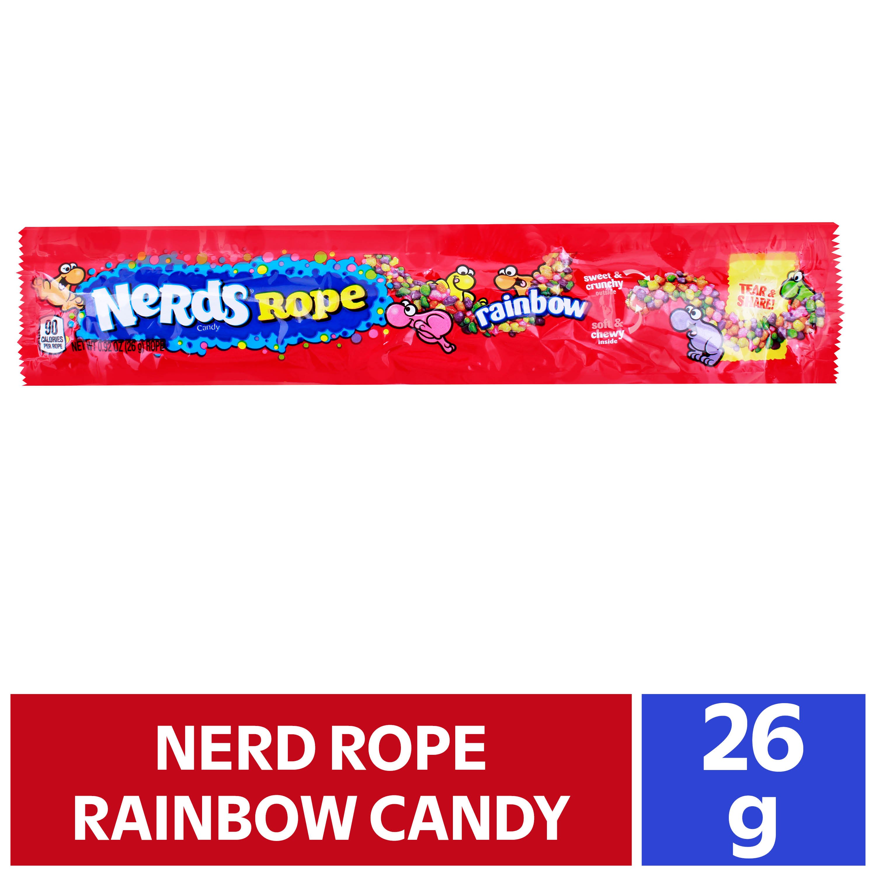 Confite Nerds Rope Rainbow -26 g