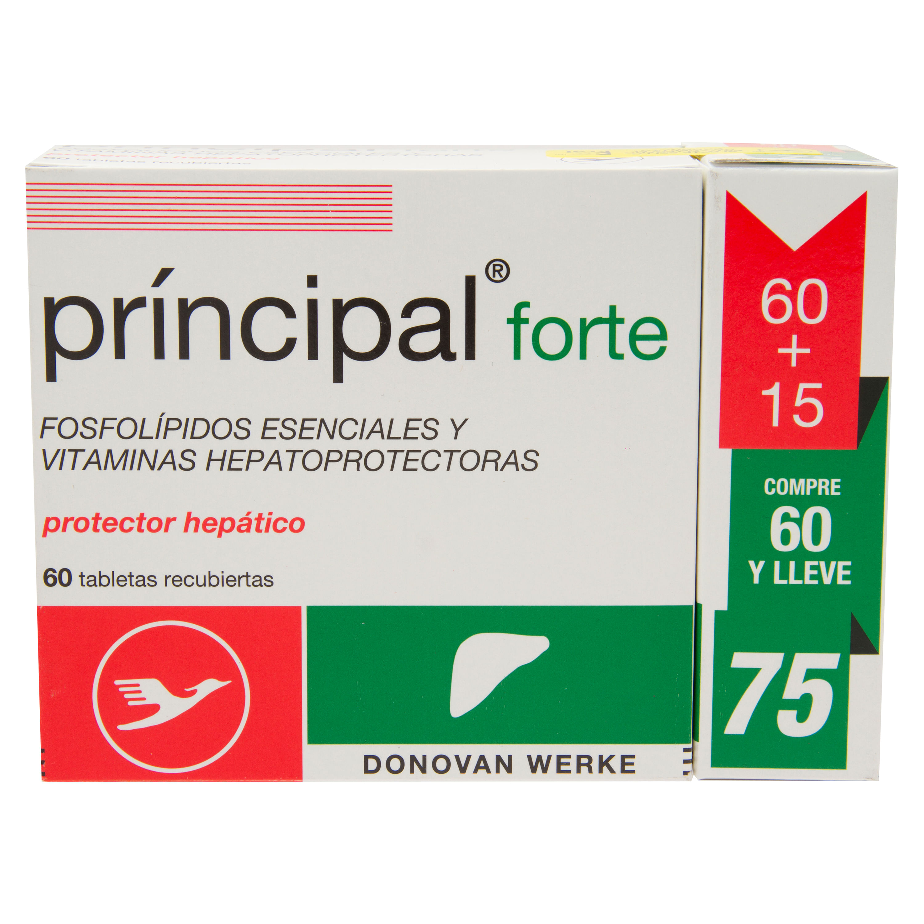 Pk Principal Forte 60 + 15 Tabletas Una Caja