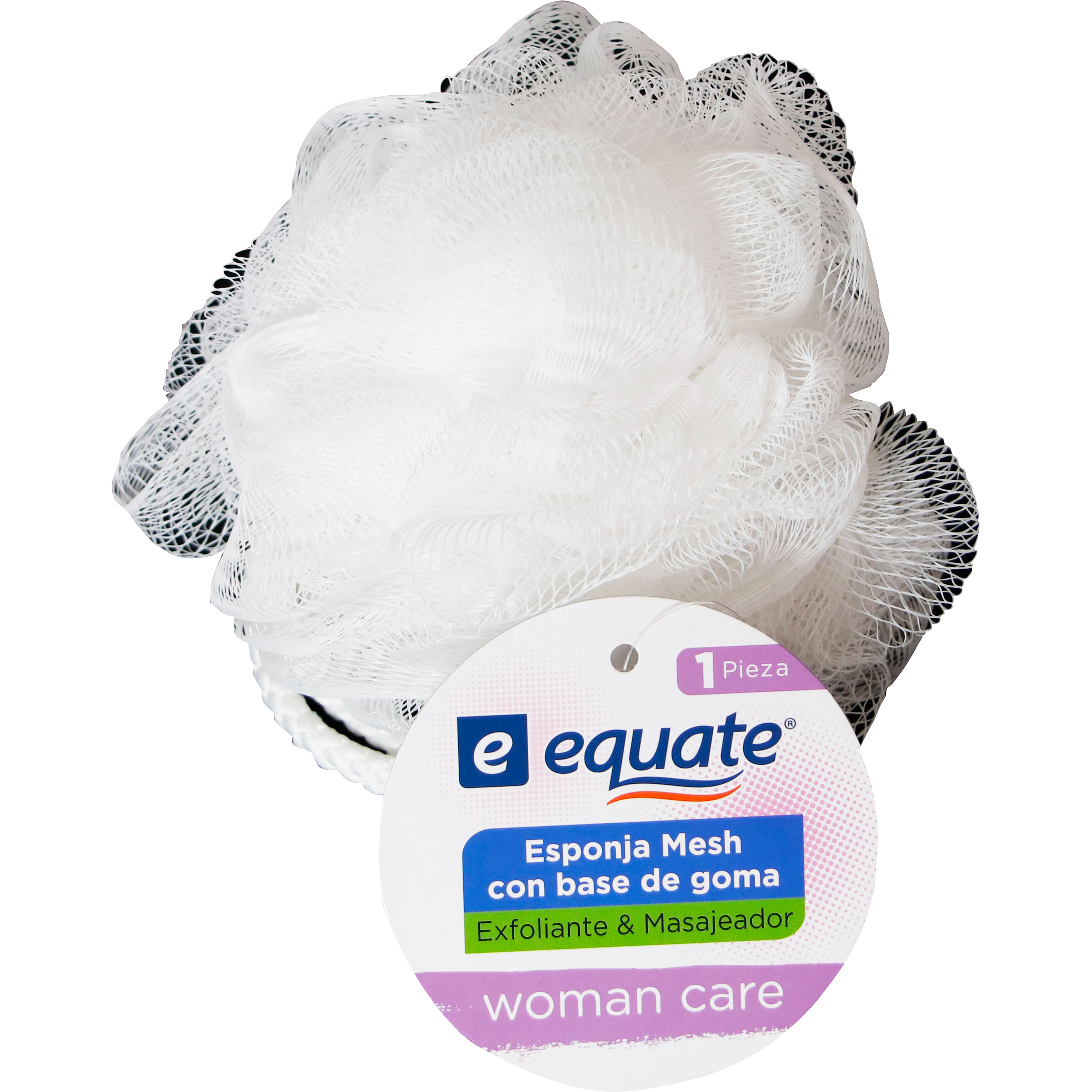 Esponja Equate Mesh con base de goma - 1 ud