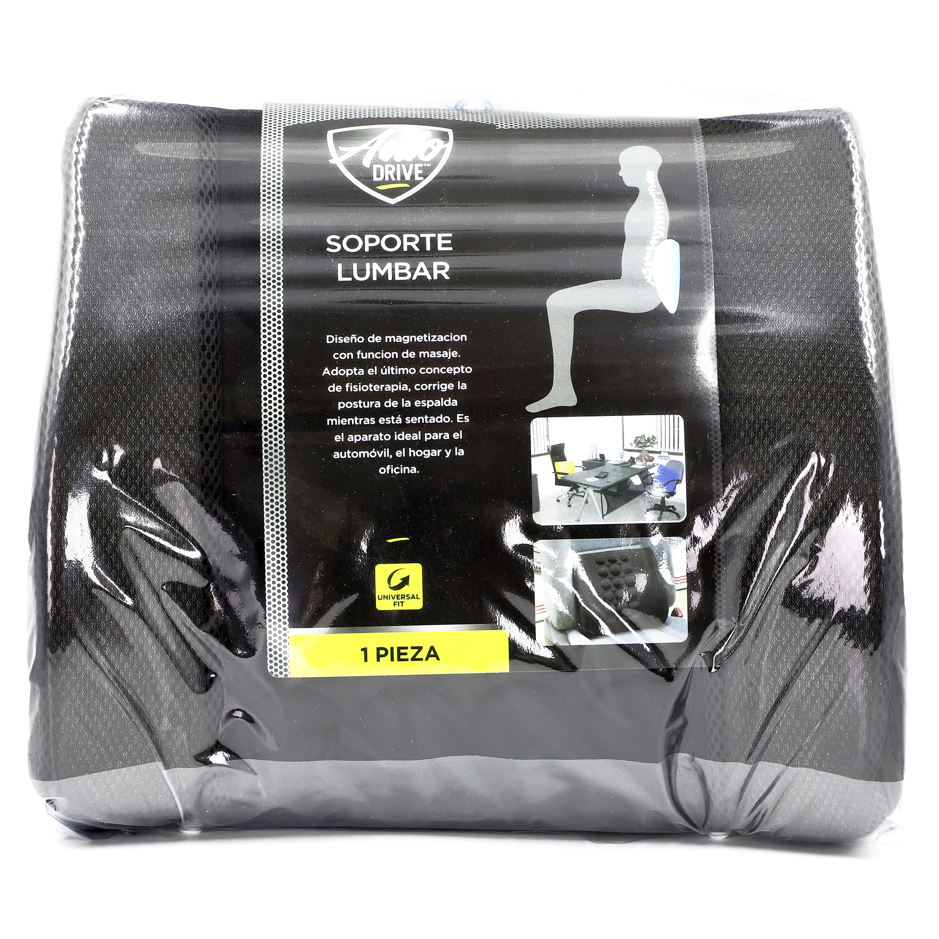 Accesorio para carro Auto Drive soporte lumbar color negro
