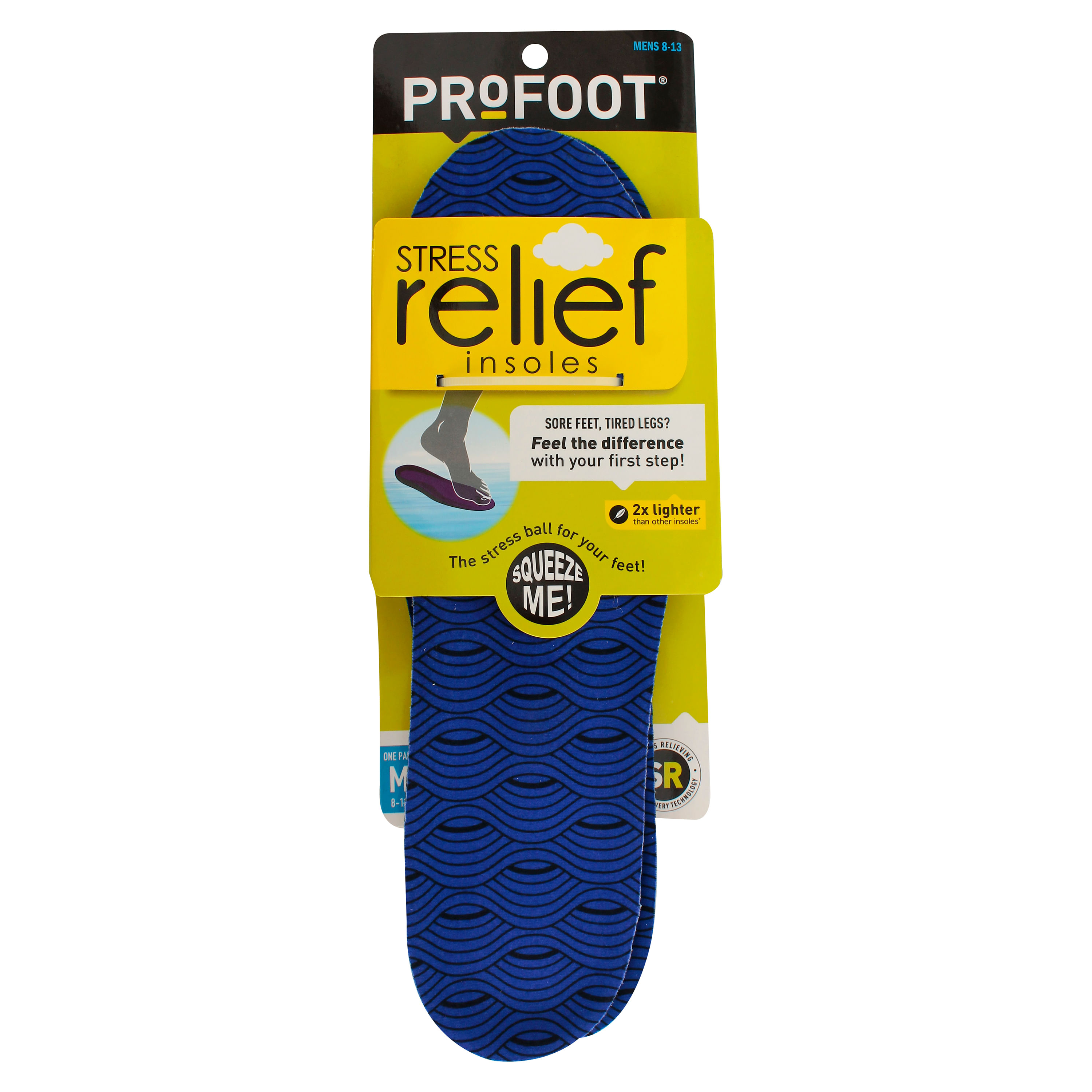 Gel Anti Estrés Profoot Hombre - 2 Unidades