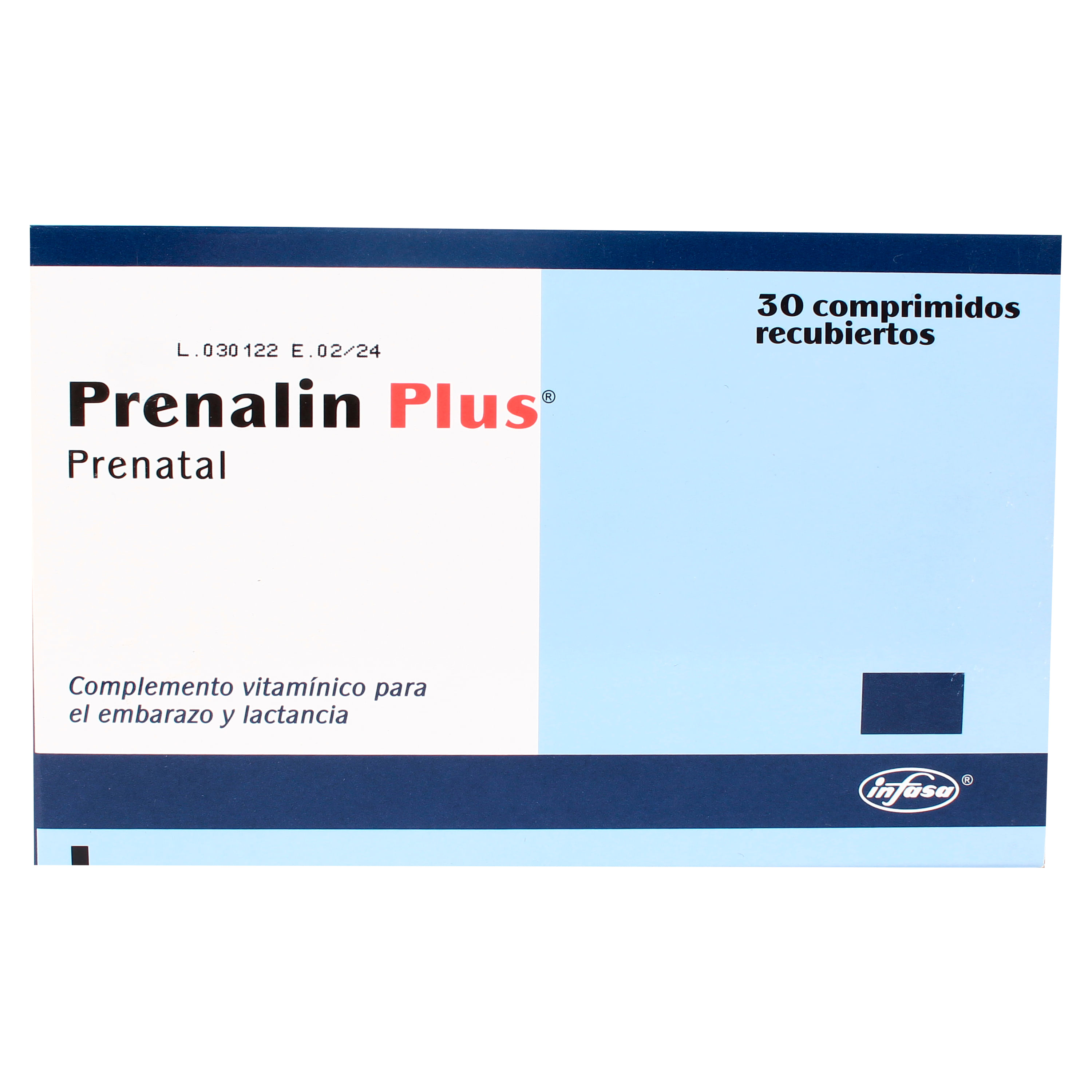 Prenalin Plus INFASA PRENATAL 30 tabletas