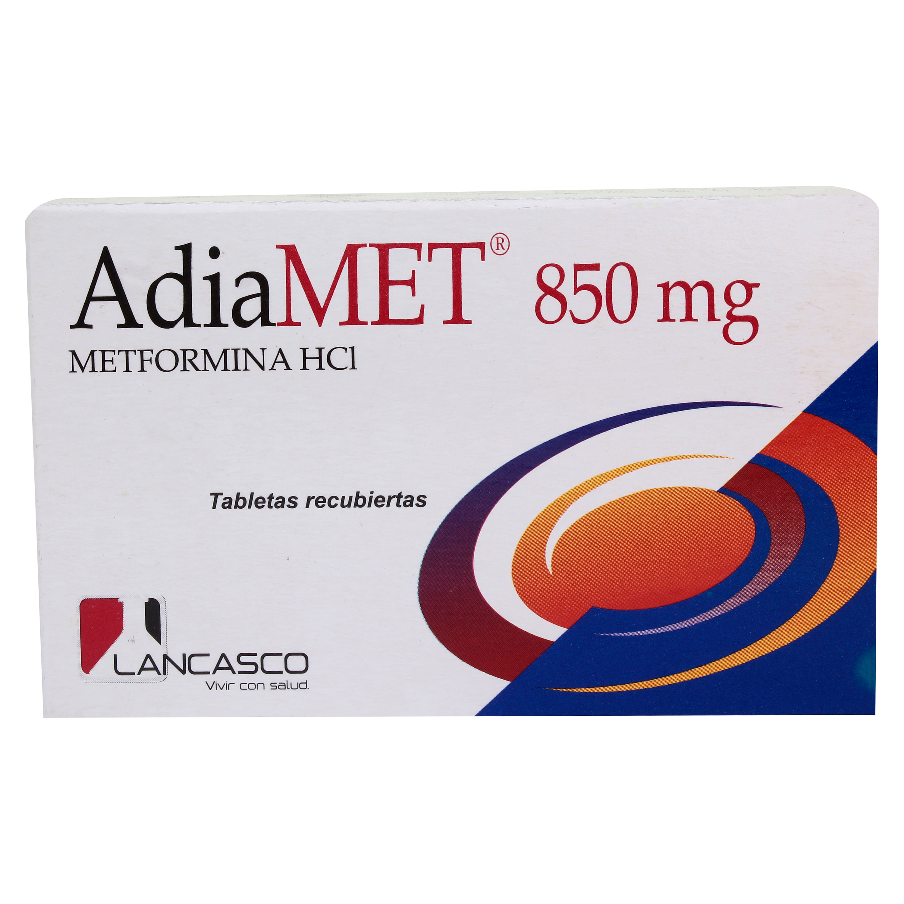 Hipoglicemiante Adiamet 850 Mg 30 Tabletas