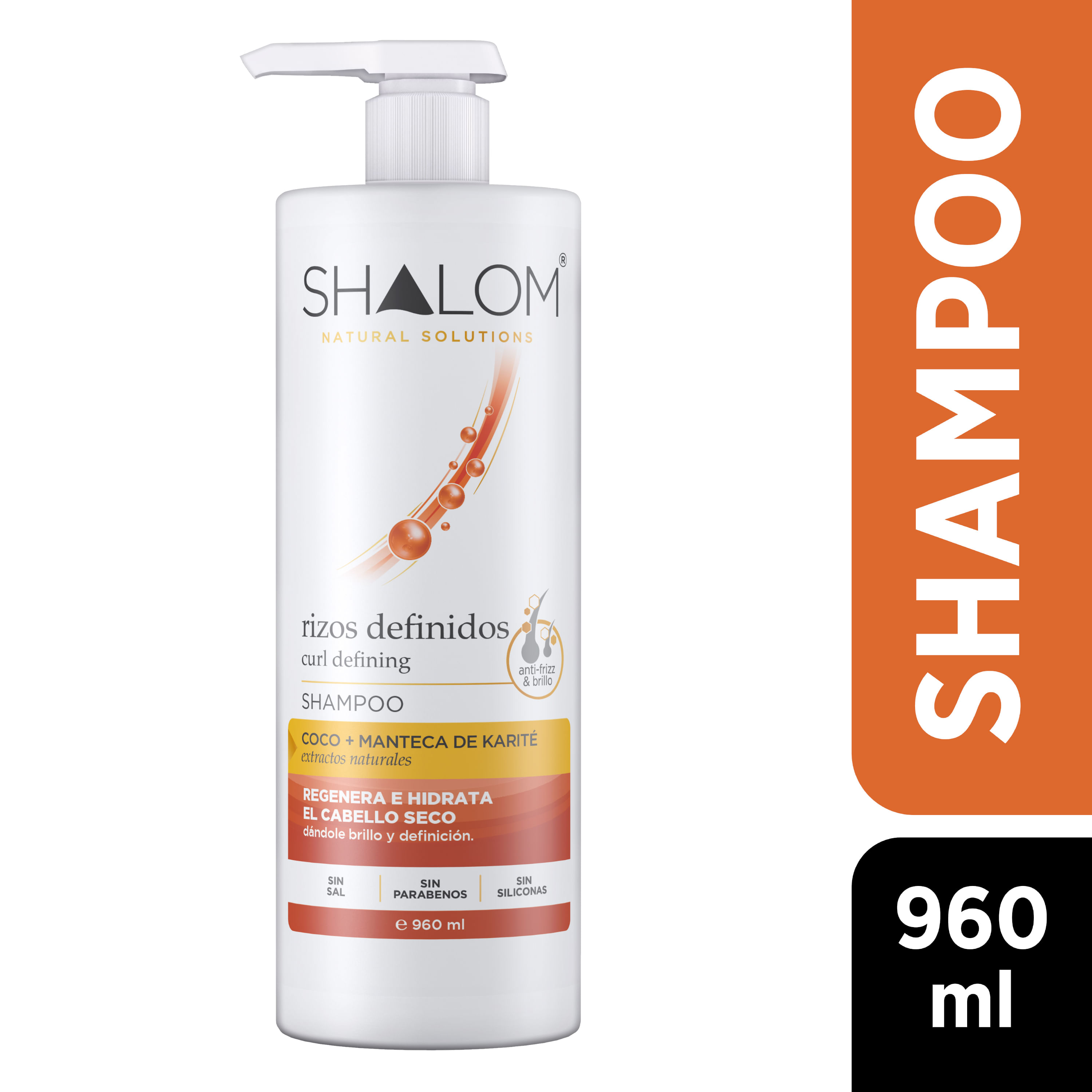 Shampoo Shalom Rizos Hidratanate - 960ml