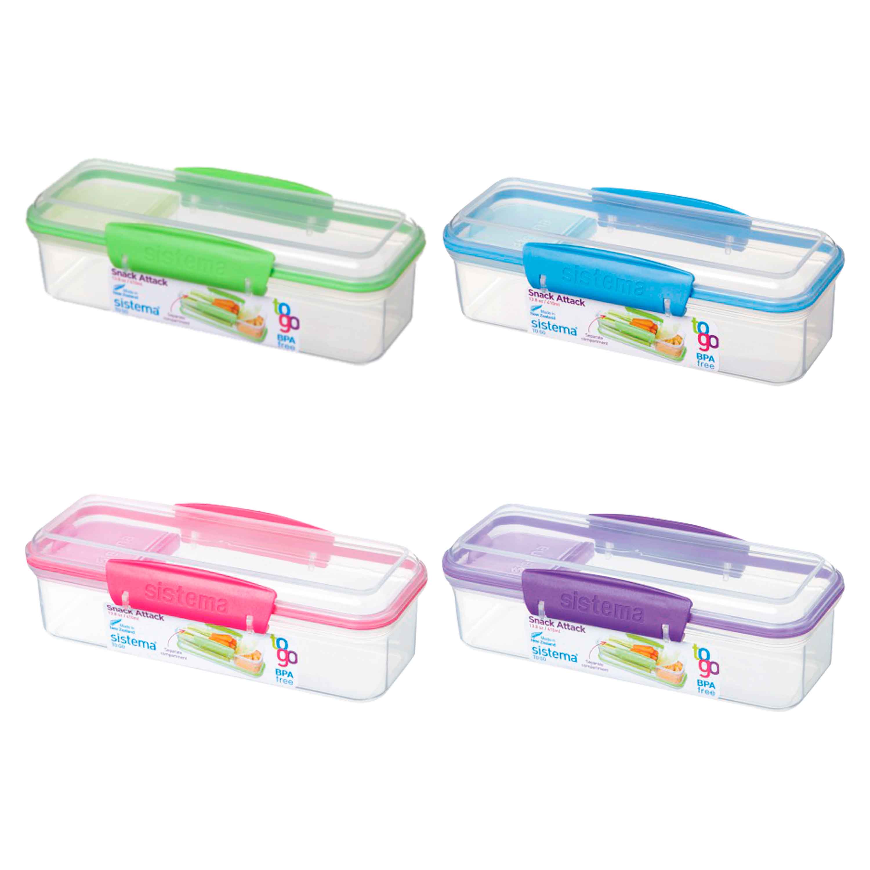 Recipiente Sistema Con Compartimiento 410ml