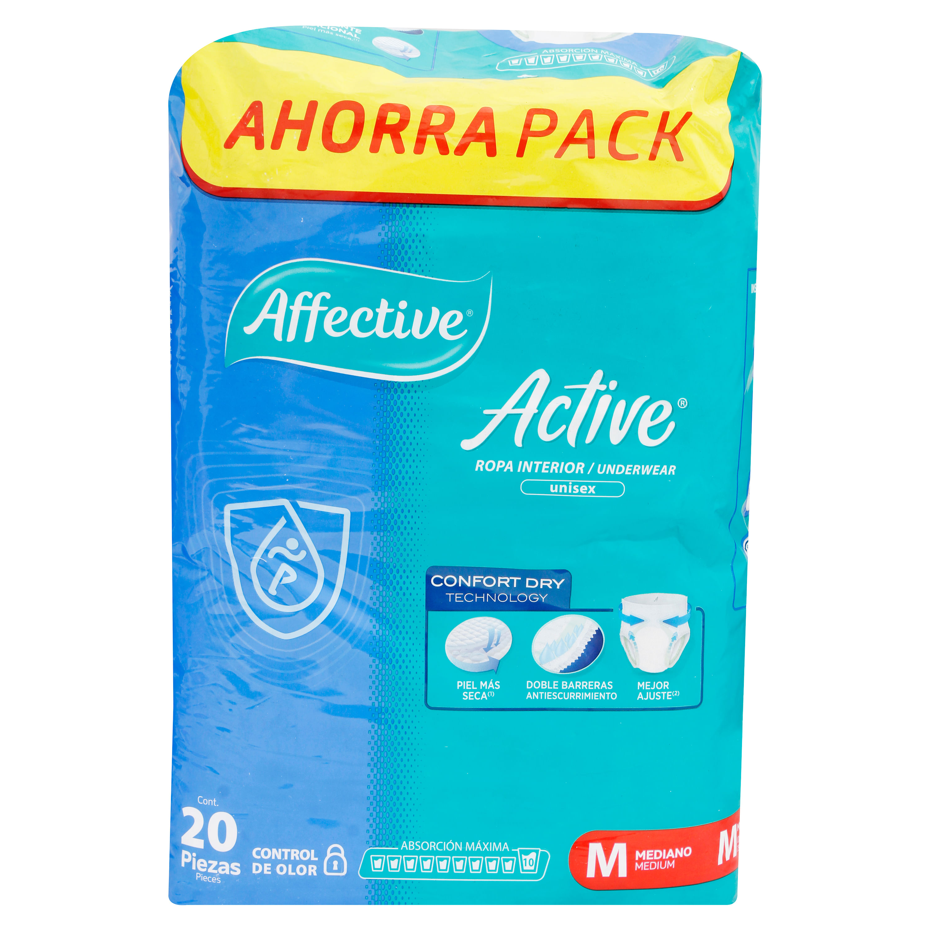 Pañal para adulto Affective Active pants talla G - 20 Uds