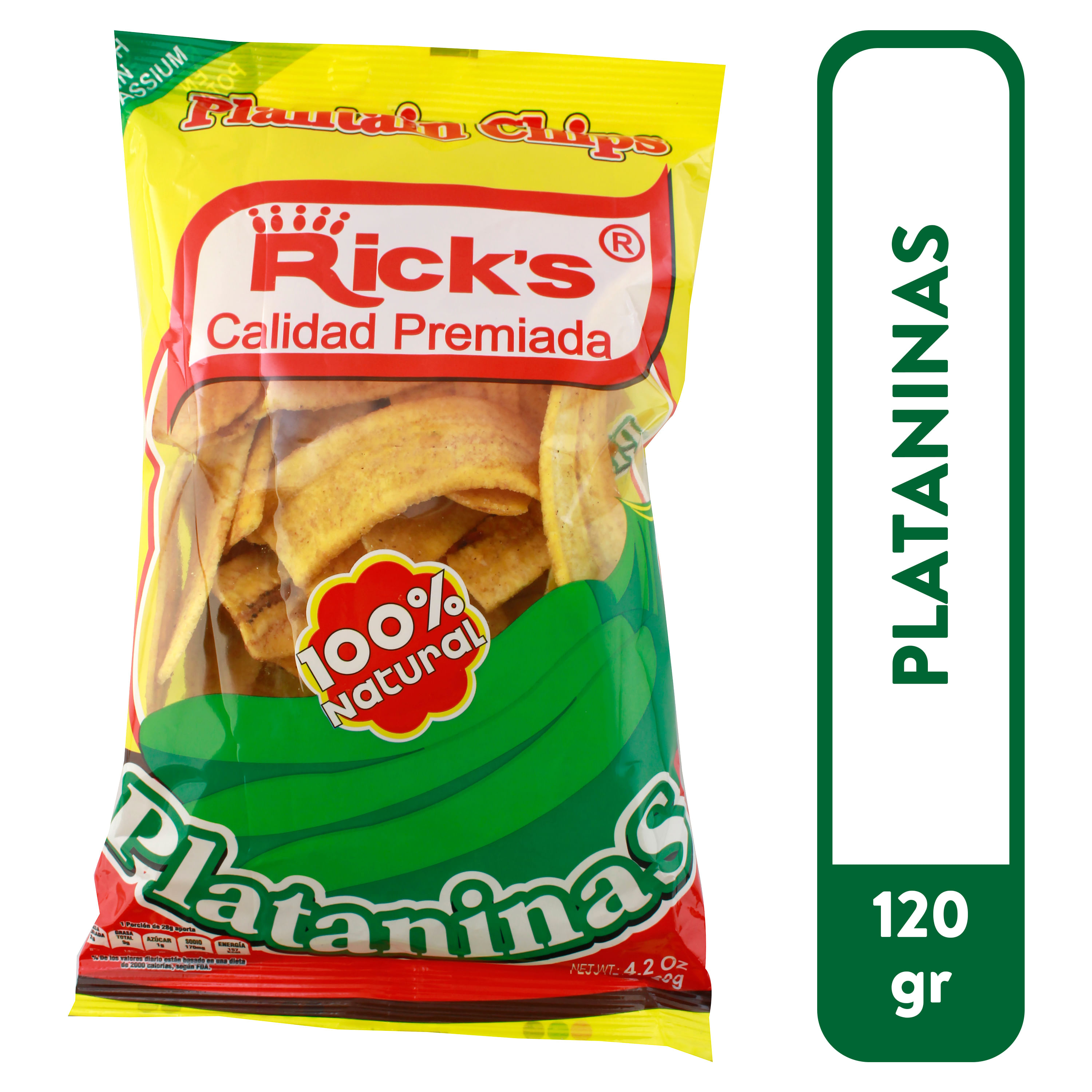 Plataninas Ricks 100% natural -120g