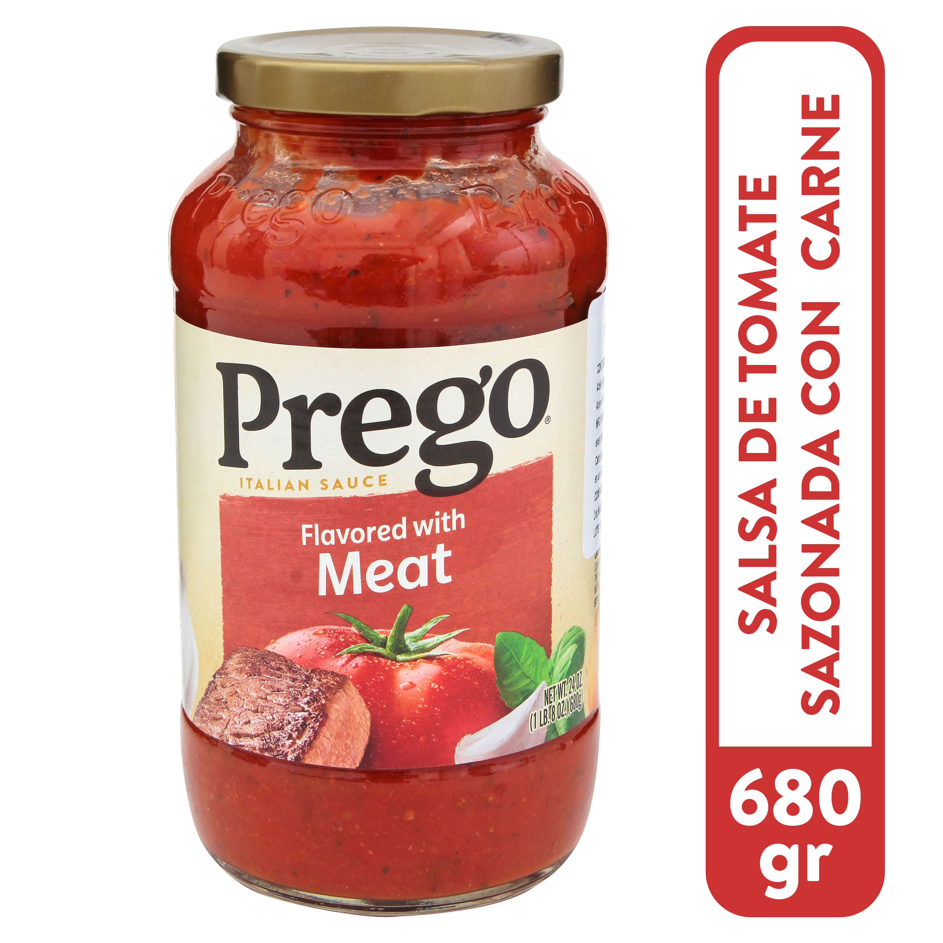 Salsa prego italiana con sabor a carne - 680 g
