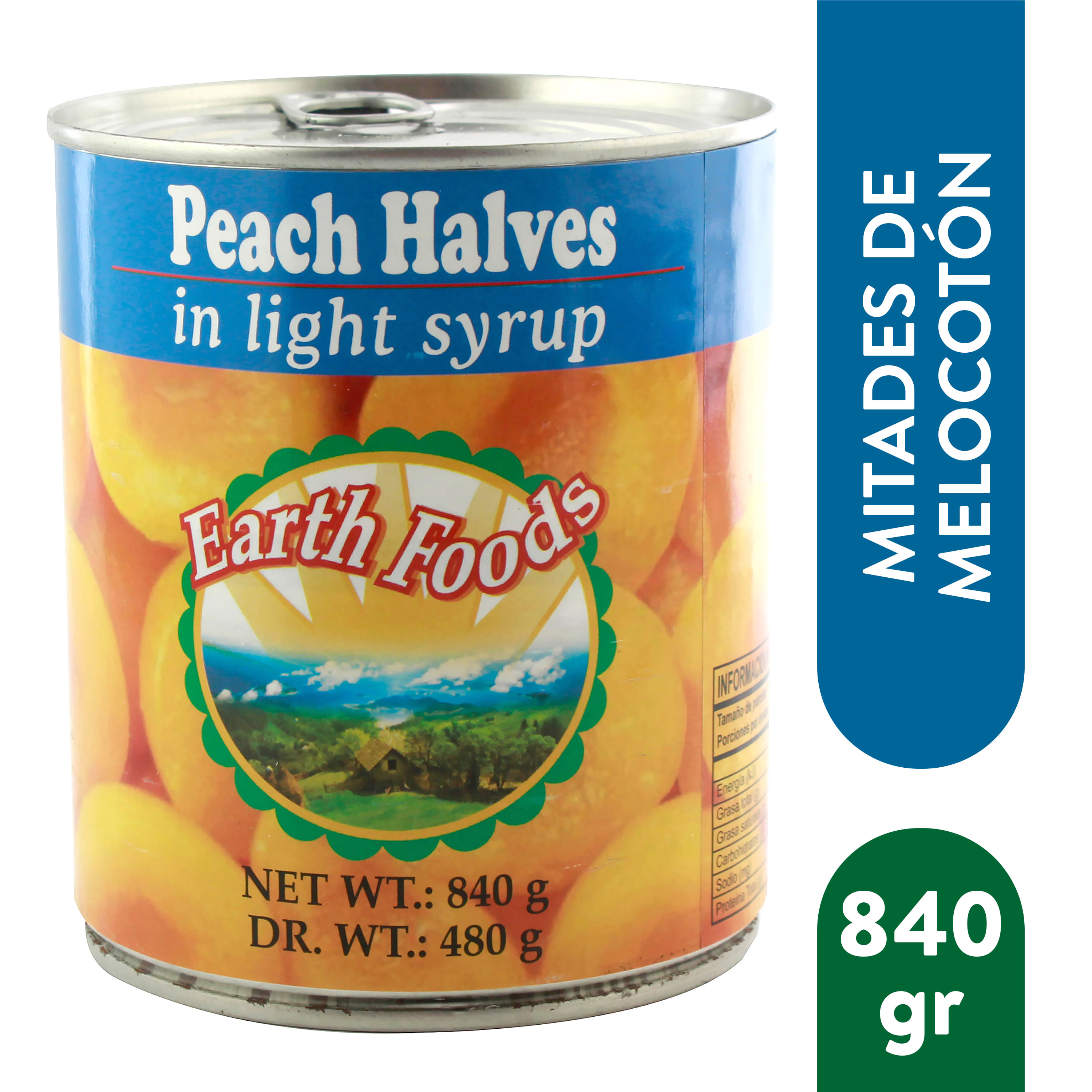 Melocotón Almíbar Earth Foods