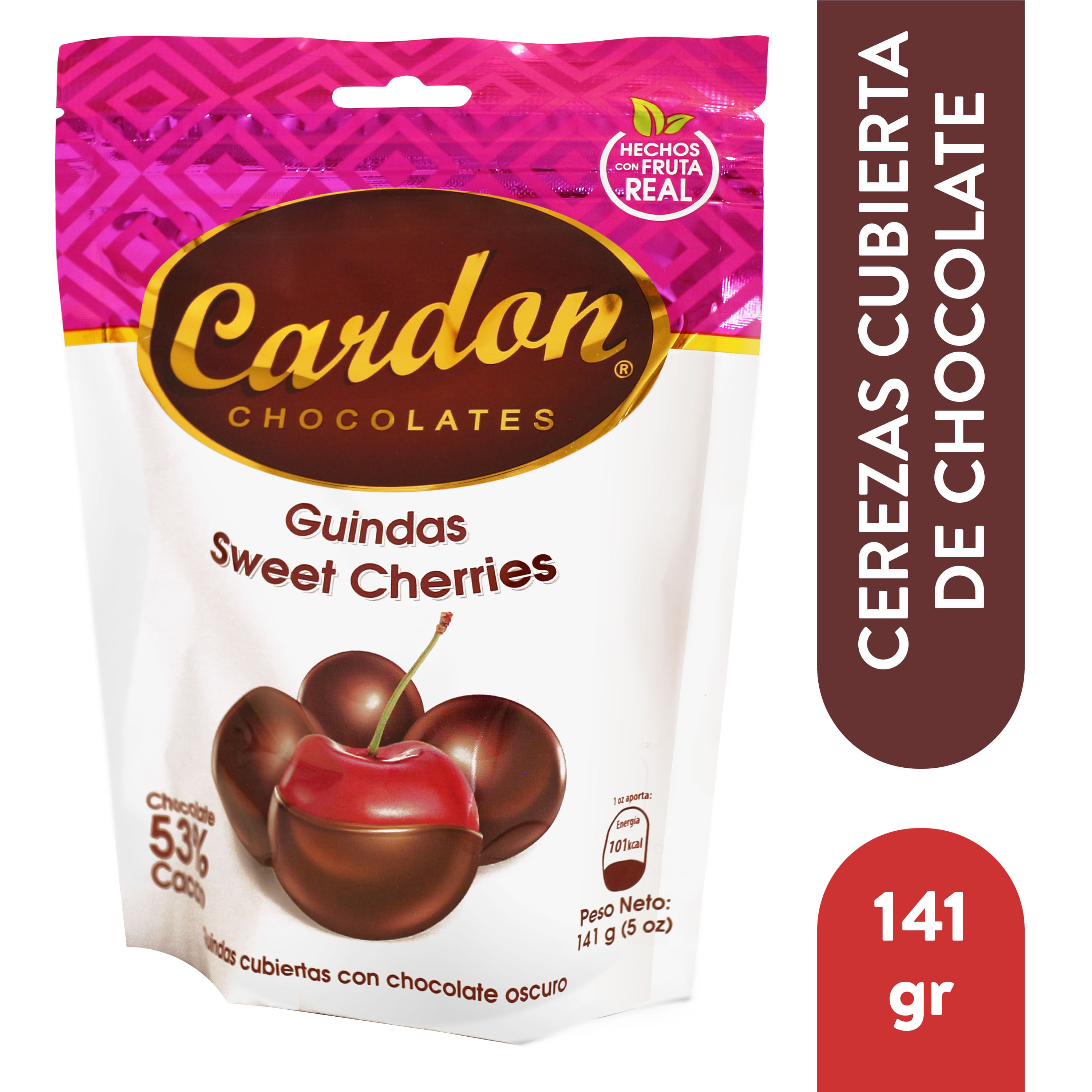 Cardon Guindas Cubiertas Chocolate