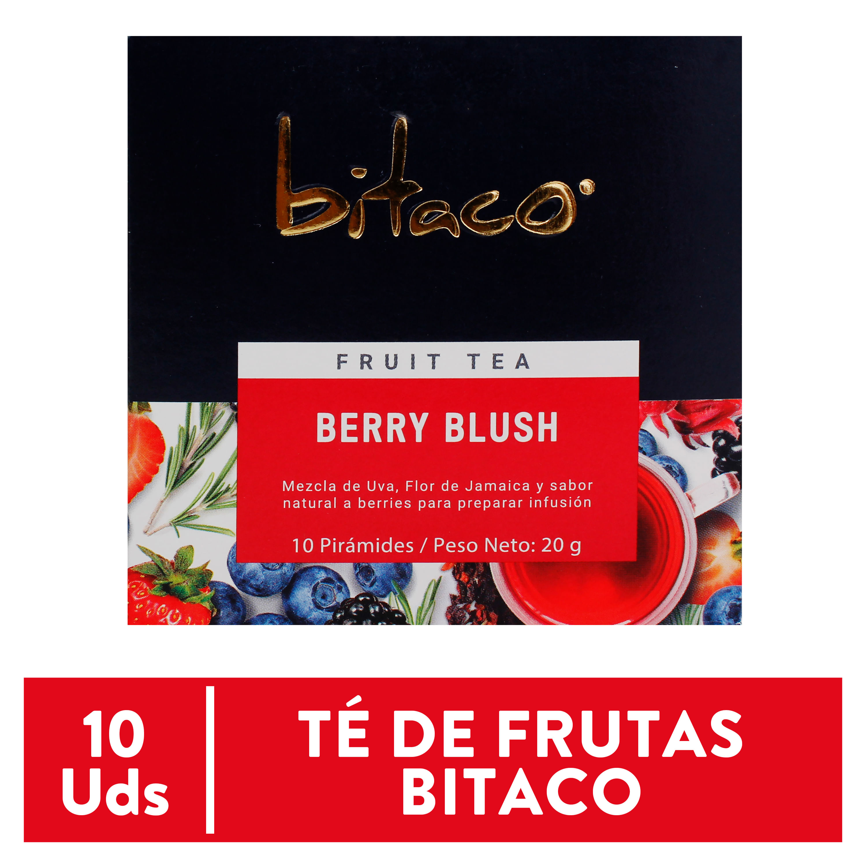 Té Bitaco Berry Blush 12 Unidades