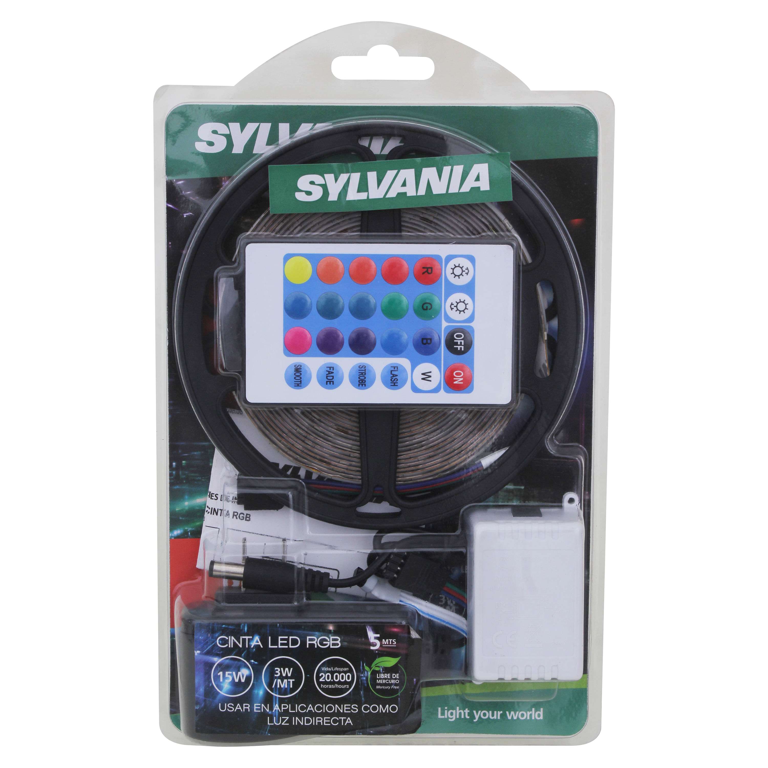 Cinta Led Rgb 15w 3w 5mts