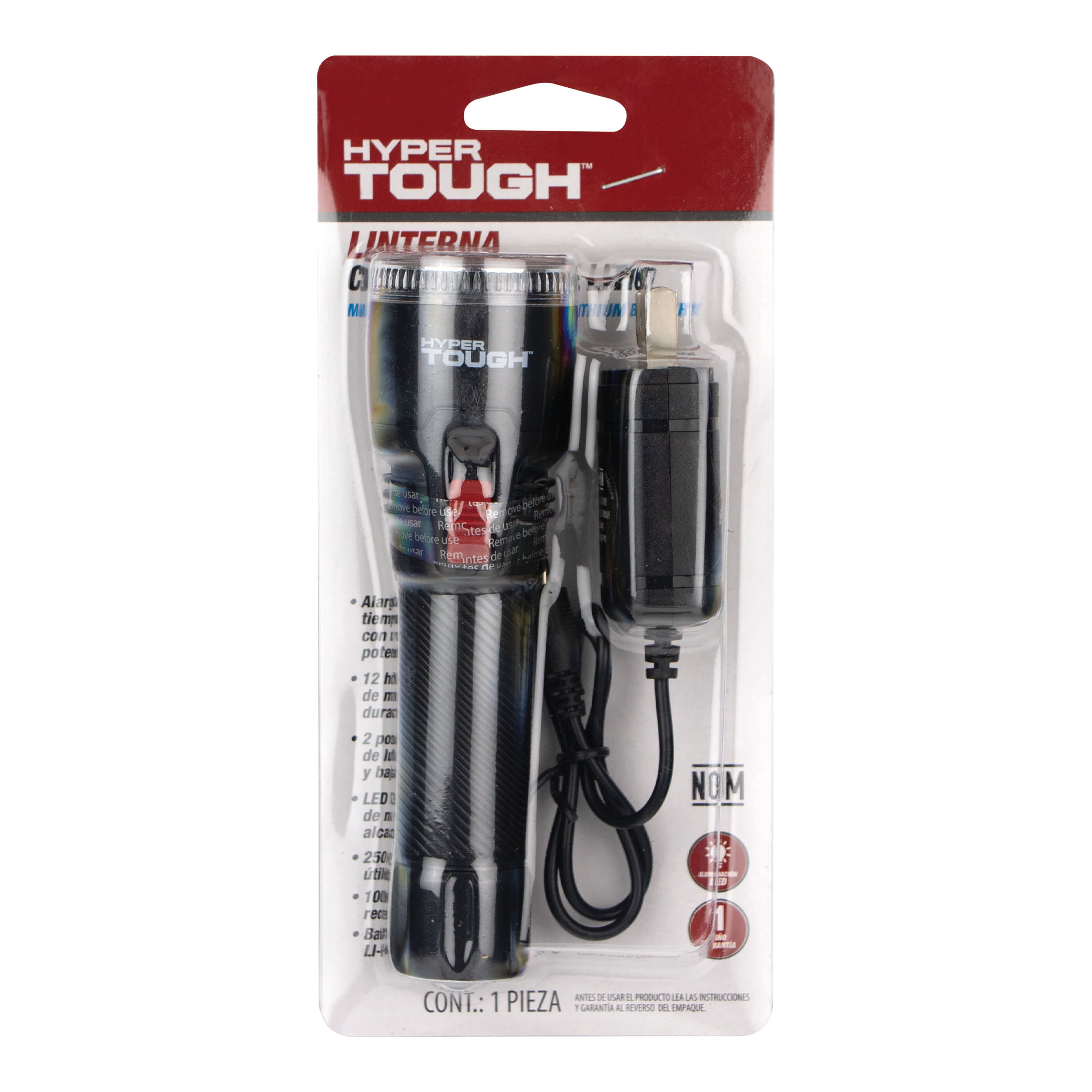 Linterna Hyper Tought Con Bateria Litio Led 1 Watt