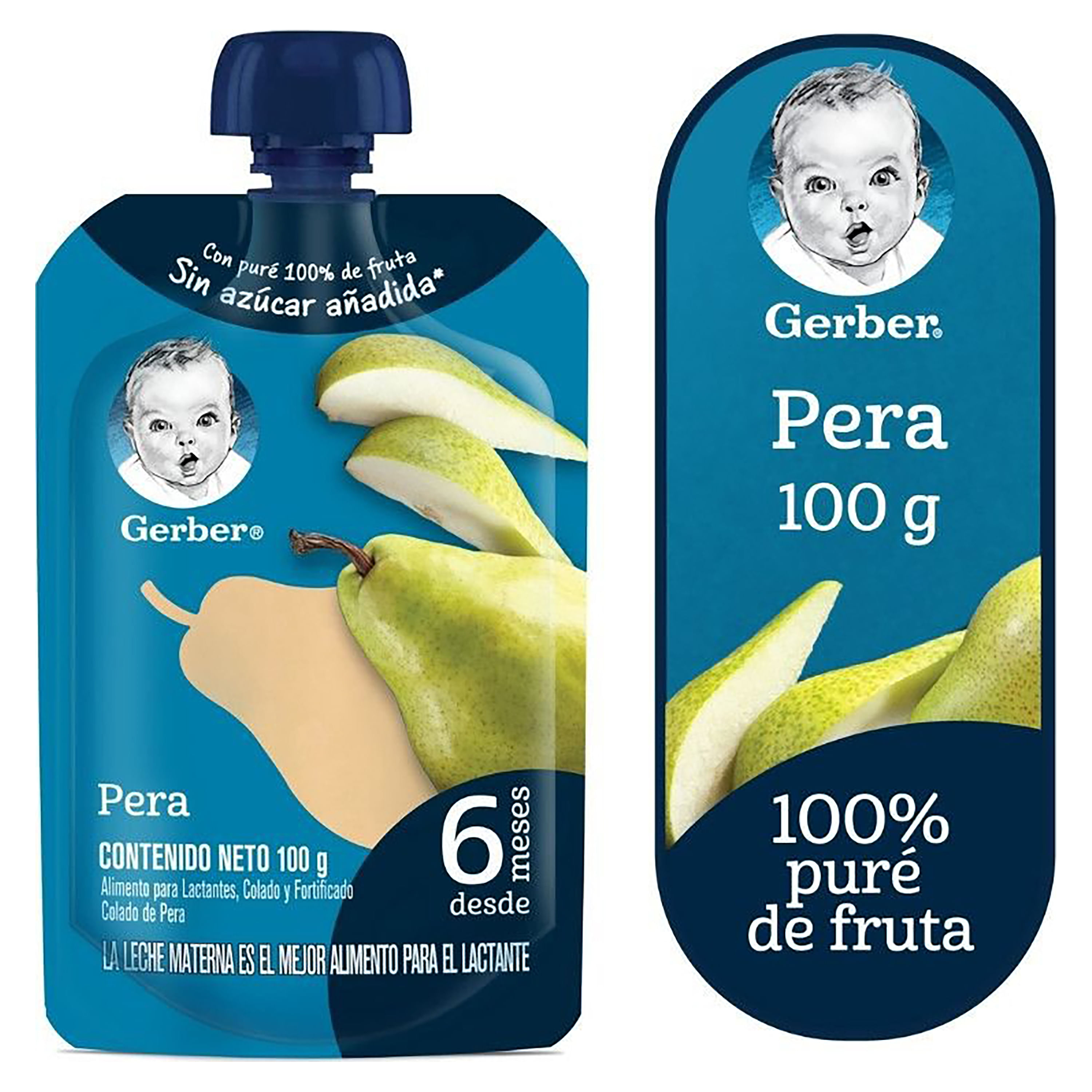 Compota Pera Sin Azúcar Gerber Pouch