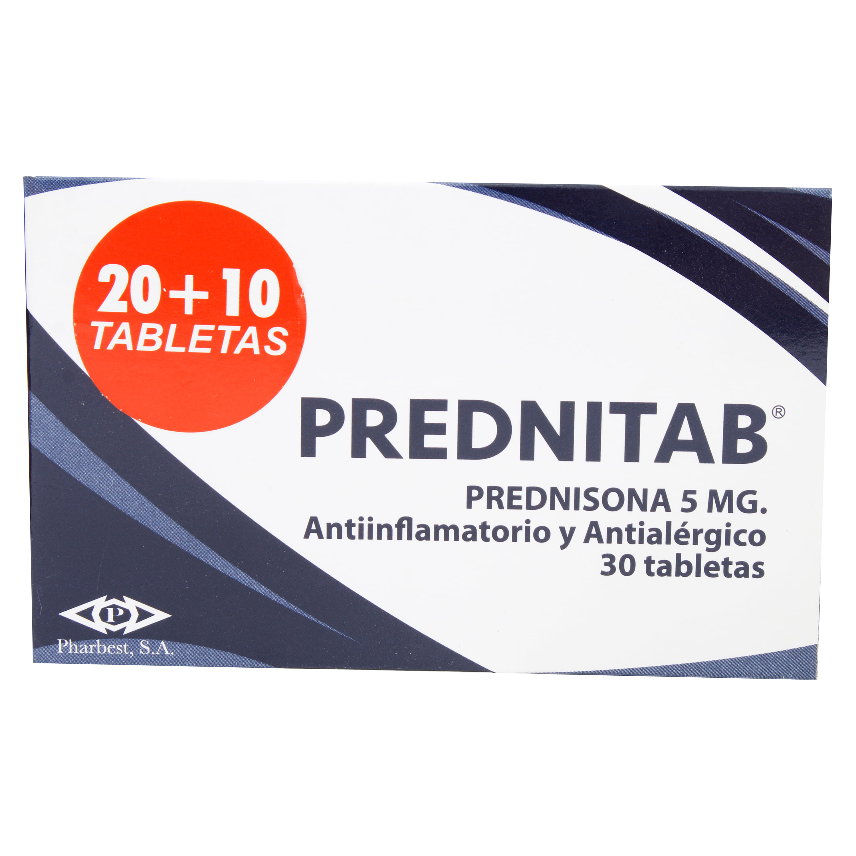 Prednitab 5mg 30 Tabletas Unidad Prednitab 5Mg 30 Tabletas Ea
