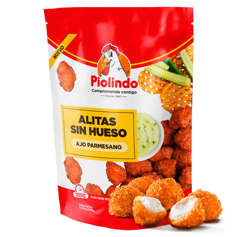 Alitas Sin Hueso Boneless Ajo - 340 g
