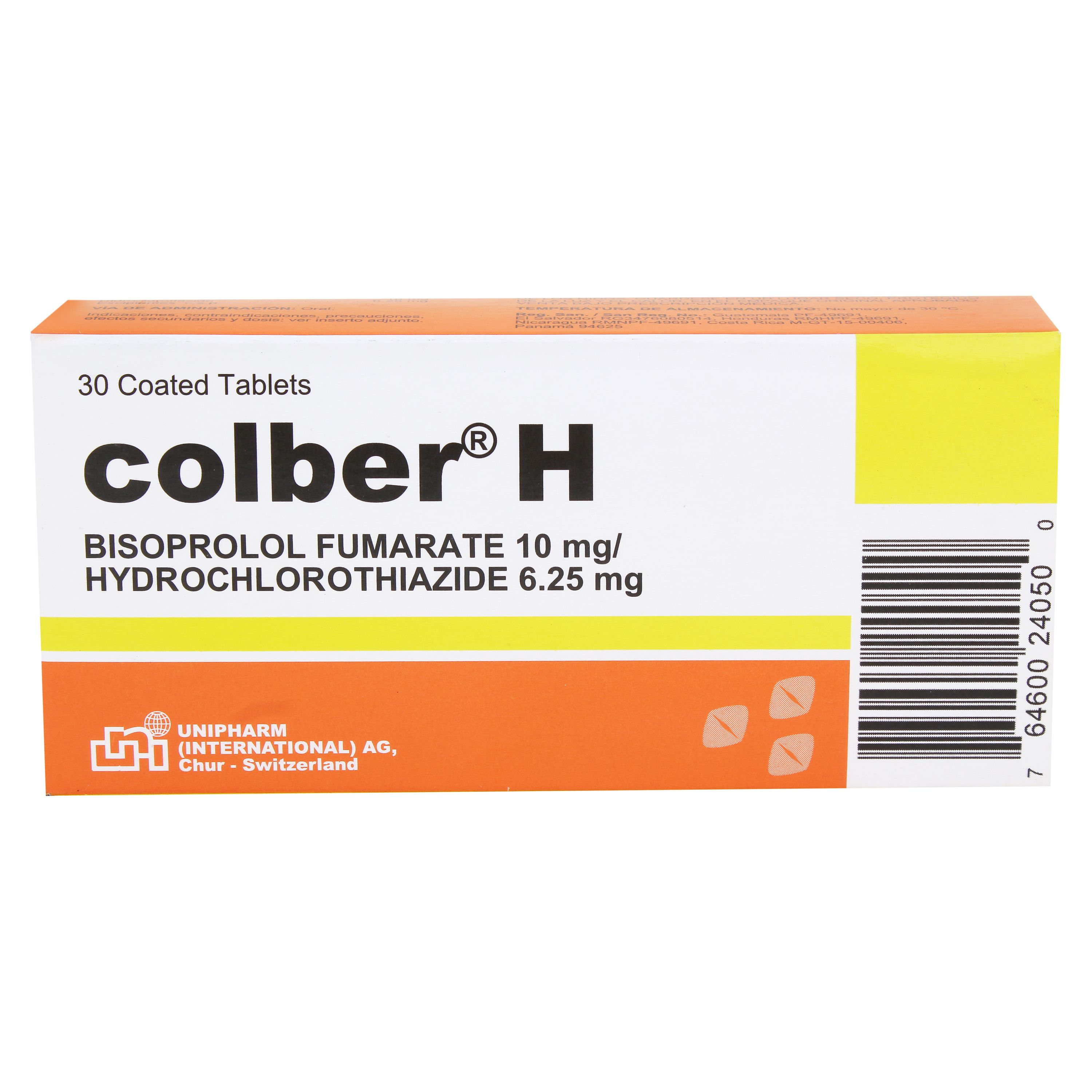 Colber H 10/6.25 Mg X 30 Tabletas