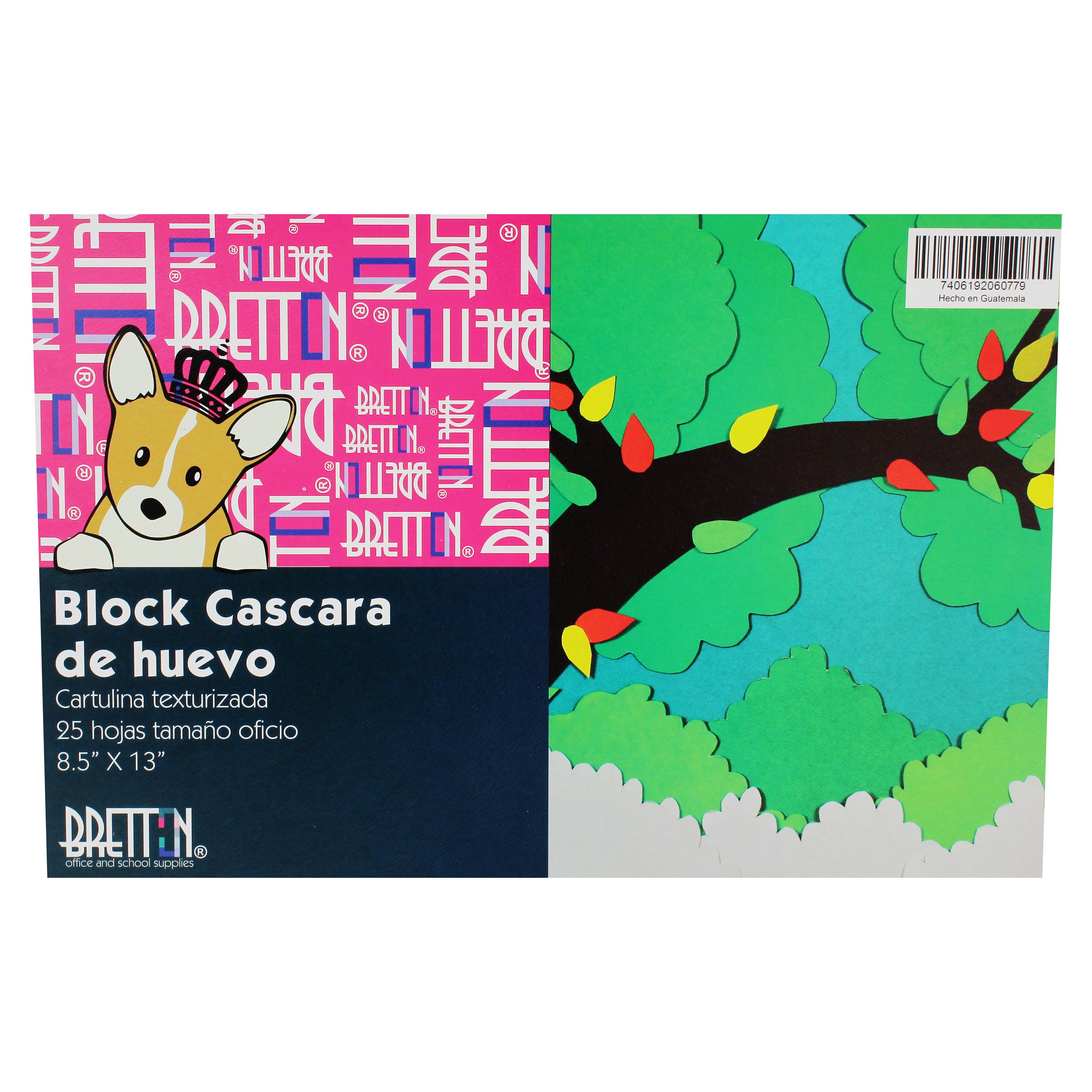Block Bretton cáscara de huevo tamaño oficio - 25 hojas