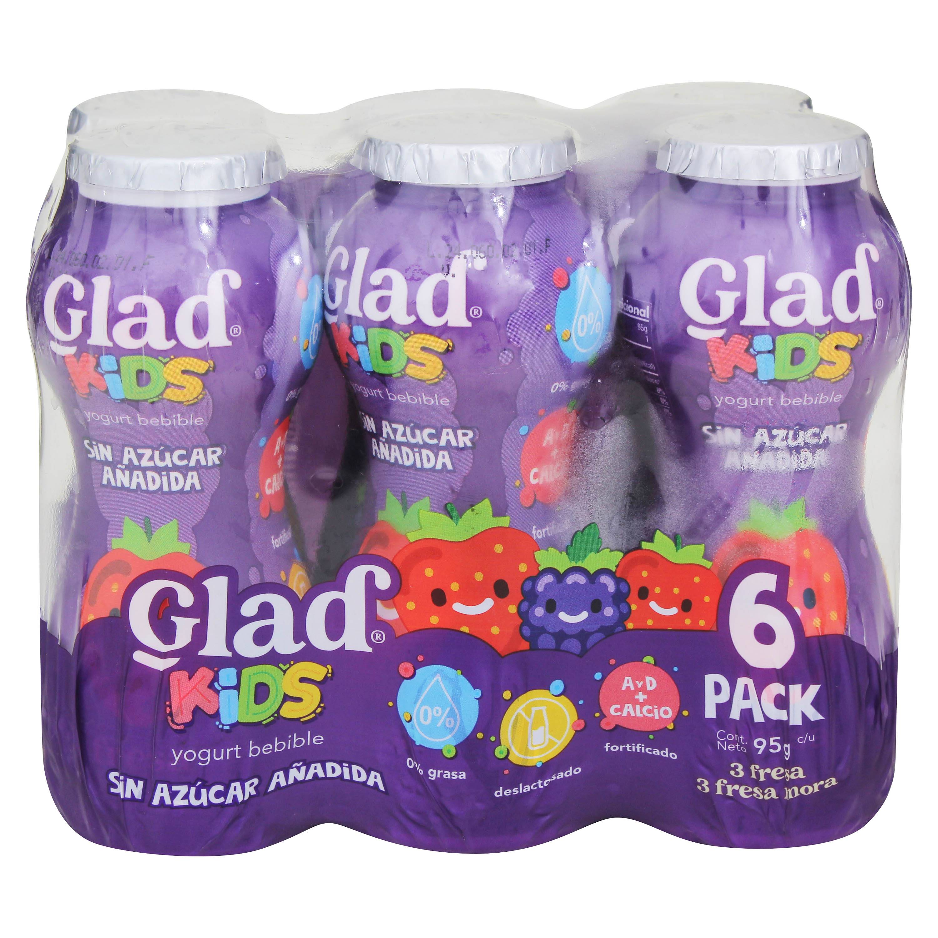 Yogurt Líquido Mix Kids Glad 6 Pack