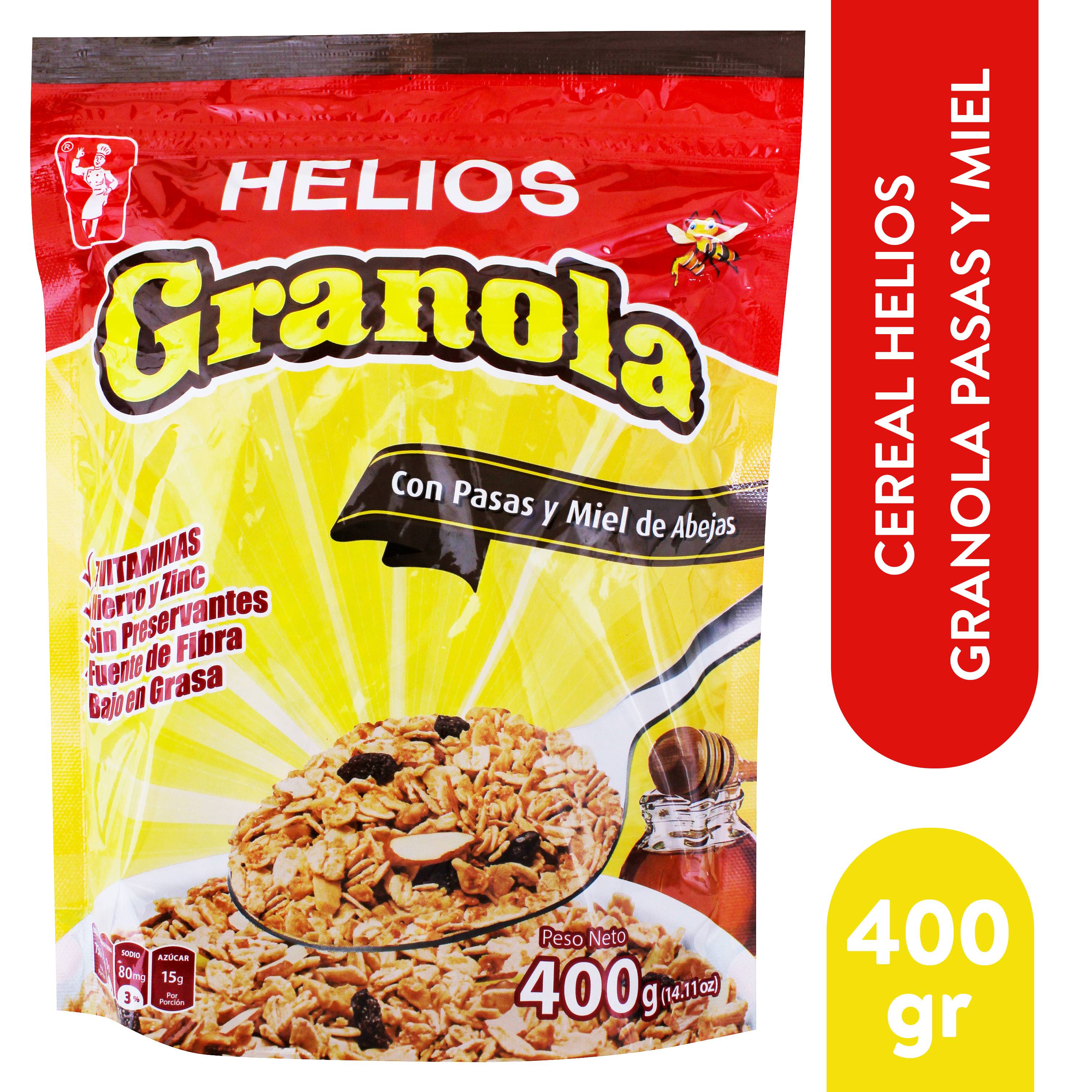 Granola Helios Con Pasas Y Miel Abeja