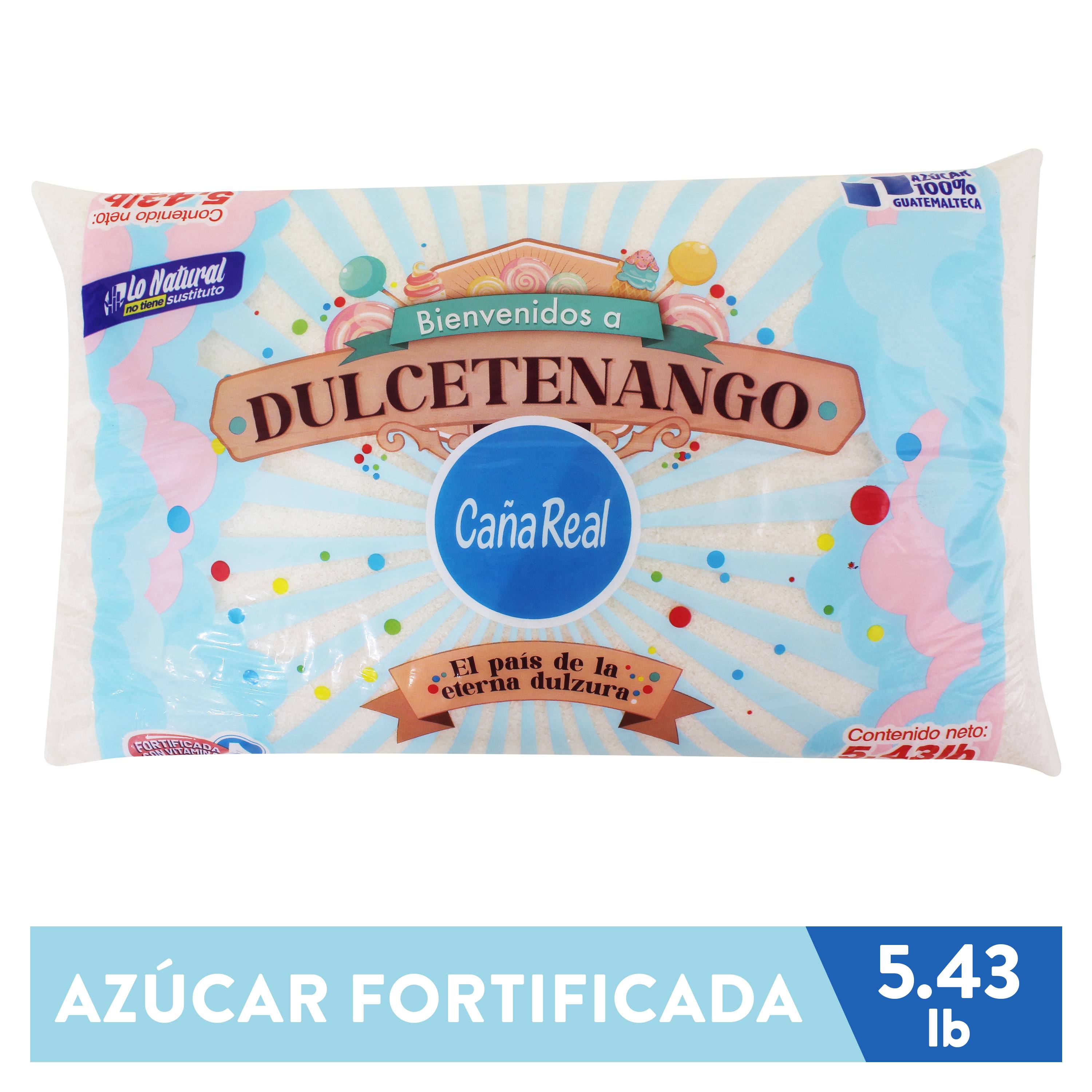 Azúcar Blanca Caña Real, Fortificada con Vitamina A - 2500g