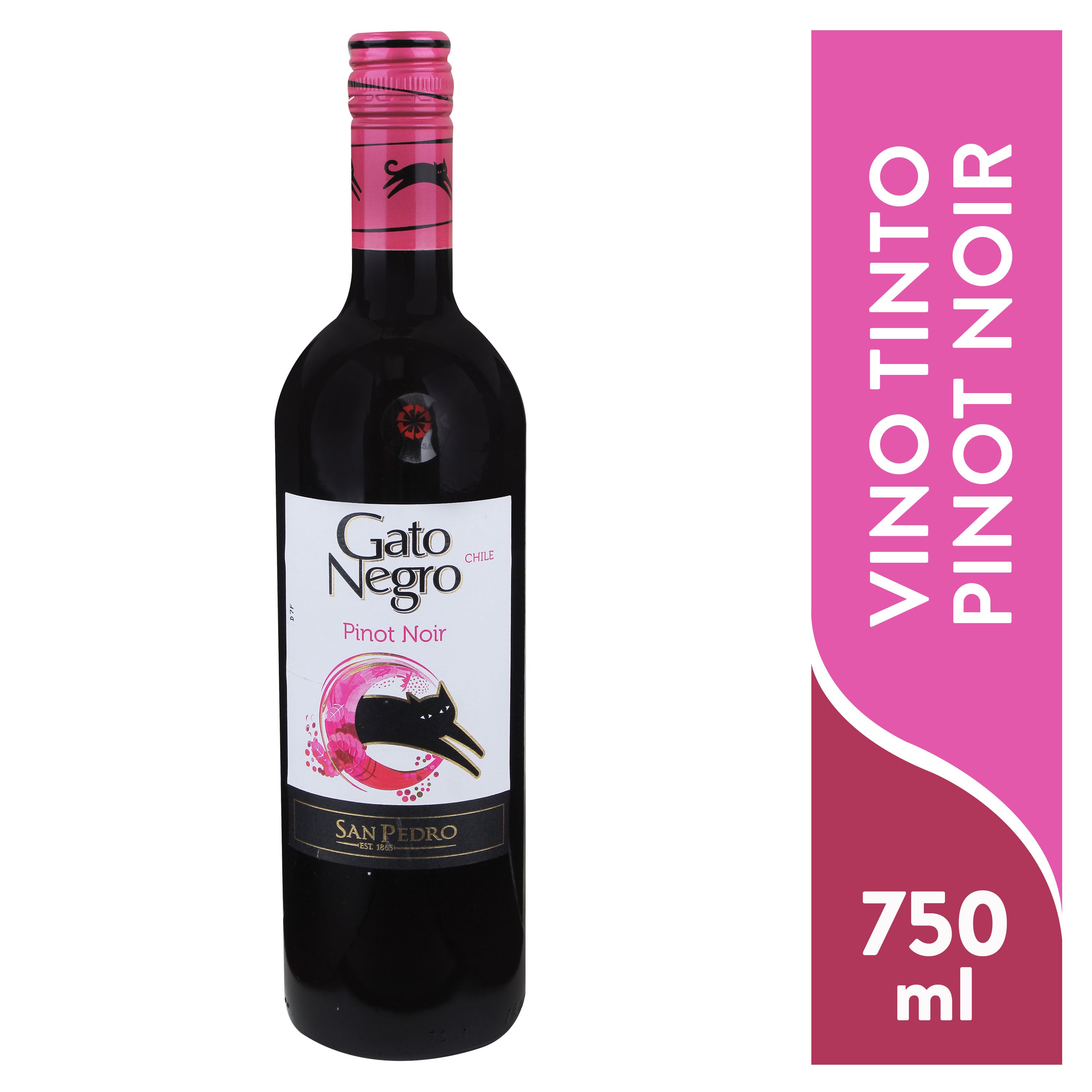 Vino Gato Negro Pinot Noir 750Ml